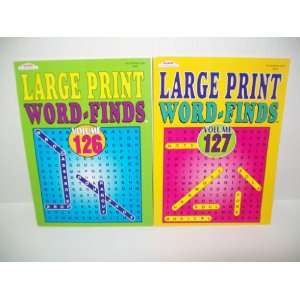 Large Print Word Finds Word Search Books Volume 126 & Volume 127 