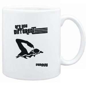 Mug White  ARE YOU A DIFFERENT Swimming  Sports  Sports 