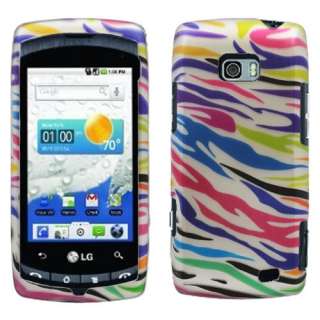LG Ally VS740 Colorful Zebra hard case snap on cover  