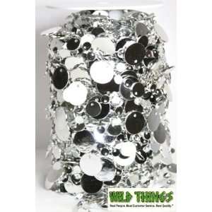  Roll of Beads 33 Yards (99 Feet) Silver Bubbles Kitchen 