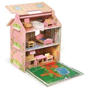   & NOBLE  Ivy Cottage Doll House with Furniture by Badger Basket Co