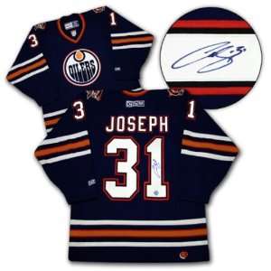 Curtis Joseph Signed Uniform   Edmonton Oilers   Autographed NHL 