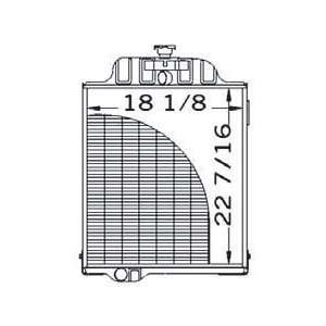  New Radiator AT58449 Fits JD 500C & 510 