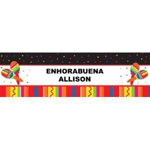 Lively Fiesta Personalized Banner Medium 24 x 80 Health 