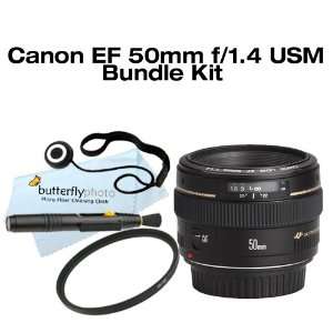   EF 50mm f/1.4 USM Lens With 58mm UV + Care Package