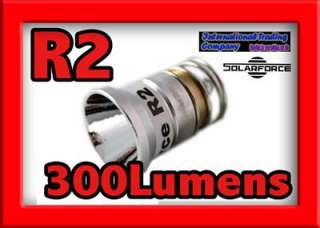 Solarforce 300 Lumens R2 CREE Bulb Led 4 Surefire 6P,9P  
