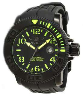Invicta 1075 Mens Sea Hunter Rubber Strap Automatic Watch  