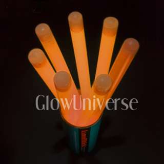 20 New 12 PREMIUM JUMBO Glowstick Light Sticks ORANGE  