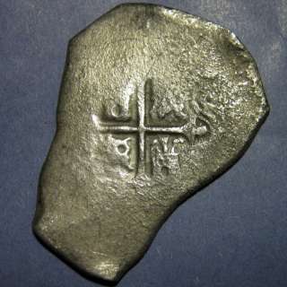 Treasure Coin, SPANISH SHIPWRECK MEXICAN 8 REALES 1715 FLEET COB COIN 