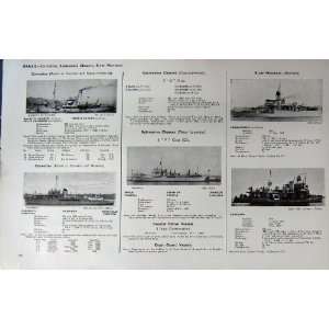  1953 54 Battle Ships Araguaya Greenhalgh Bauru Cananea 