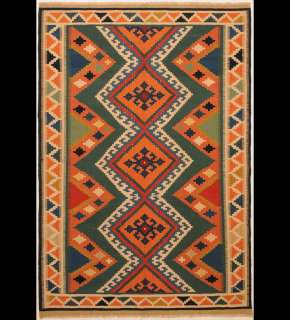Large Area Rugs Flat  Woven Persian Kilim 6 x 9  