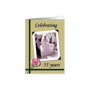 55th Wedding Anniversary Invitation Card Health 