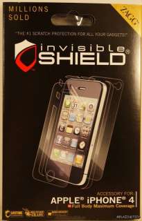 New Zagg invisibleshield full body Maximum for iphone 4 4S FAST 