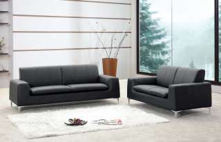 Tribeca Leather Couch Sofa & Love Seat Living Room Set  
