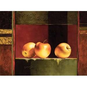 Yachiyo 30W by 22H  Apples, Deco II CANVAS Edge #6 1 1/4 L&R 