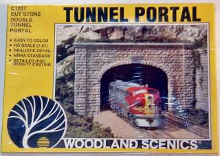 Woodland Scenics Cut Stone Double Tunnel Portal Detailed High Density 