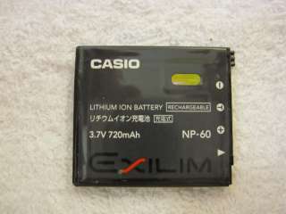 Genuine Casio NP 60 Battery for FS, S, Z Series Cameras  