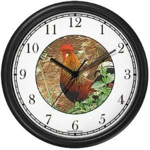  Rooster 128 JP5 Wall Clock by WatchBuddy Timepieces 