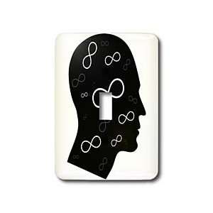   mind   group of white infinity symbols   Light Switch Covers   single