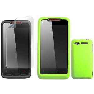 iNcido Brand HTC Merge/Lexikon 6325 Combo Rubber Neon Green Protective 