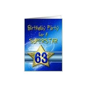  63rd Birthday party for a Superstar Card Toys & Games