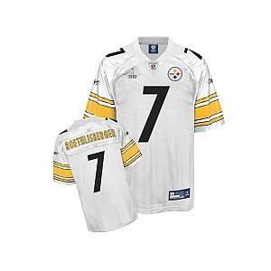   Steelers Ben Roethlisberger Super Bowl XLV Replica White Jersey Large