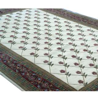 12ft x 18ft Hand Woven French Country Floral Area Rug  