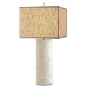 Currey and Company 6441 Vesta   One Light Table Lamp, Natural Finish 