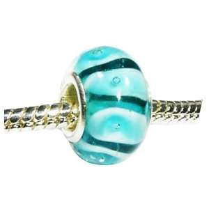 Hidden Gems (S175) Sterling Silver Single Core Glass Bead 