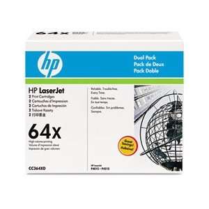  HP 64X Toner Cartridge, HP CC364XD   High Capacity   2 