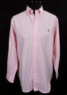 NWT Polo Ralph Lauren Mens Pink Buttondown Dress Shirt  