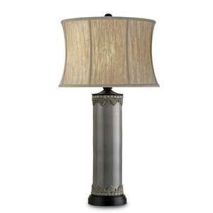 Currey and Company 6920 Abbeville   One Light Table Lamp, Gray Crackle 