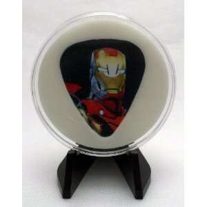 Marvel Universe Hero Iron Man Guitar Pick With Display Case & Easel 