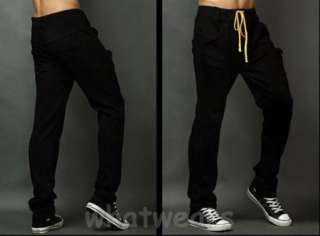 Fashion Mens Casual Sport Trousers Simple Design Pants Black Z1227 