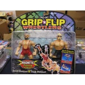   Wrestlers Scott Steiner & Rick Steiner by Toybiz 1999 Toys & Games