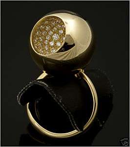 Georg Jensen Gold Diamond Ring # 1507 CAVE  