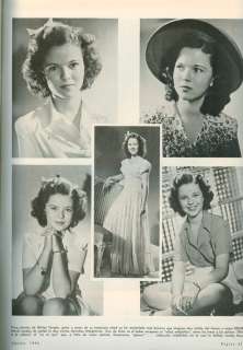 1942 CINE MUNDIAL ARGENTINA MAGAZINE SHIRLEY TEMPLE ON COVER  