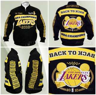 Lakers Small Cotton Twill 16 Time Champions 2010 Jacket By JH 