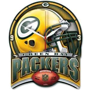  Green Bay Packers High Def. Plaque Clock 