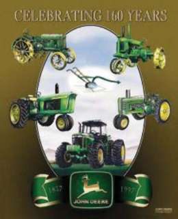 Metal Sign Farm Tractor John Deere 160th Anniversary N  