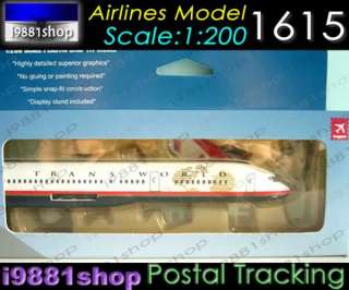 Boeing 757 200 TWA 1200 Hogan Wings 1615 Airliner  