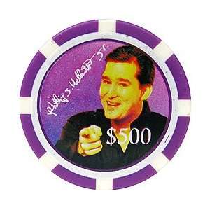  Phil Hellmuth Jr. Limited Edition $500 Purple 11.5g Chip 