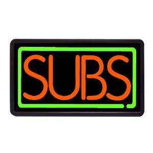  Subs 13 x 24 Simulated Neon Sign