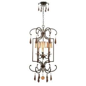 World Imports Lighting 7653 29 Turin 14 Inch Cage Iron Pendant with 