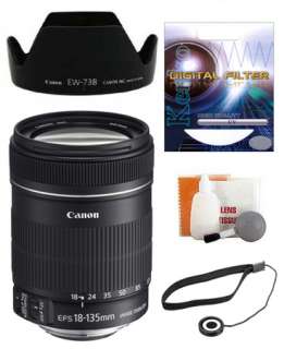 Canon EF S 18 135mm f/3.5 5.6 IS Zoom Lens  New USA+Kit 3558B005 