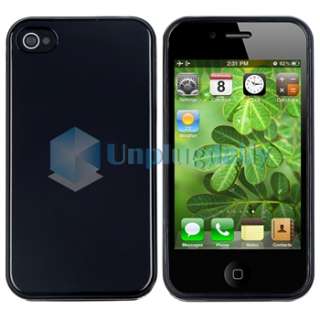 CASE+PRIVACY FILM+CAR+AC CHARGER for iPhone 4 4S 4G 4GS G  