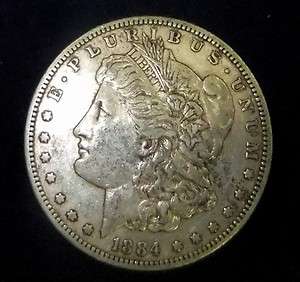 1884 S Morgan Dollar Extremely Fine San Francisco Mint  