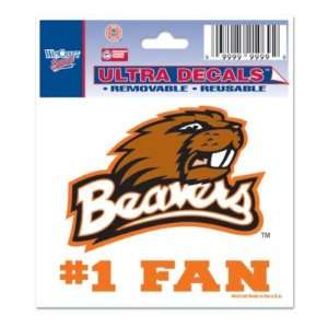  OREGON STATE BEAVERS 3X4 ULTRA DECAL WINDOW CLING 