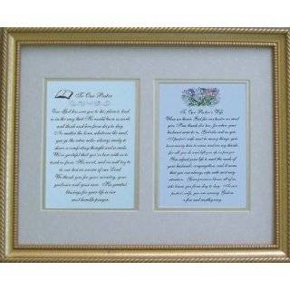 Pastor and Pastors Wife Quality Framed Gift Poems by Elegantwriting