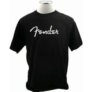  Fender Greatest Hits Mens Tees   Spaghetti Logo   Black 